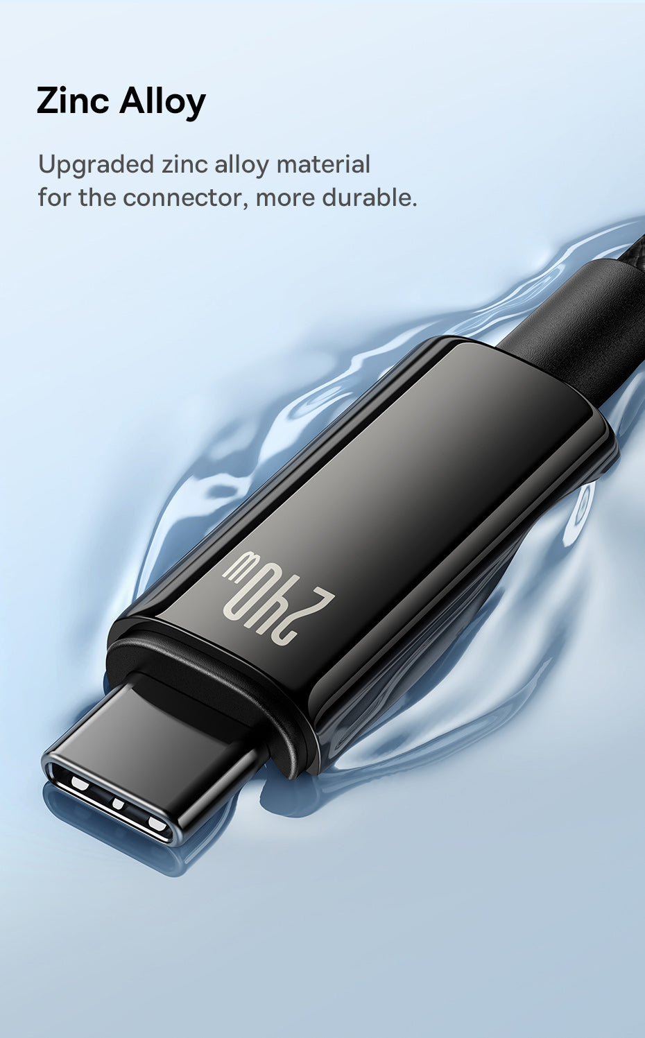 Baseus Tungsten Gold Fast Charging Data Cable Type C to Type C 240W