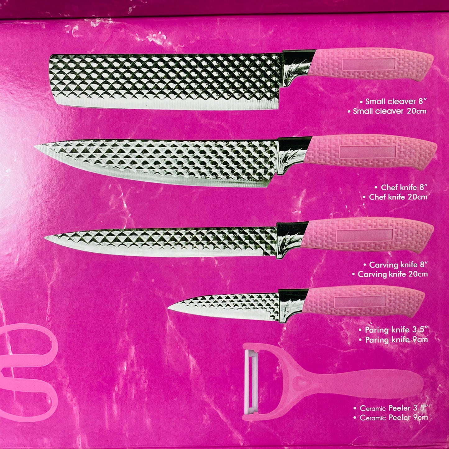 Evcrierh Corrugated Kitchen Knife Set 6 PCs