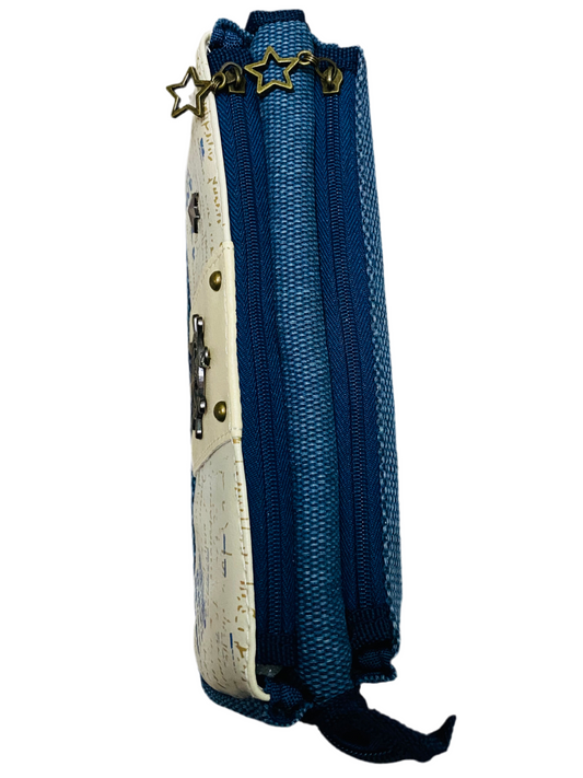 Pirates Ship Pouch – Blue Zipper Case for Kids