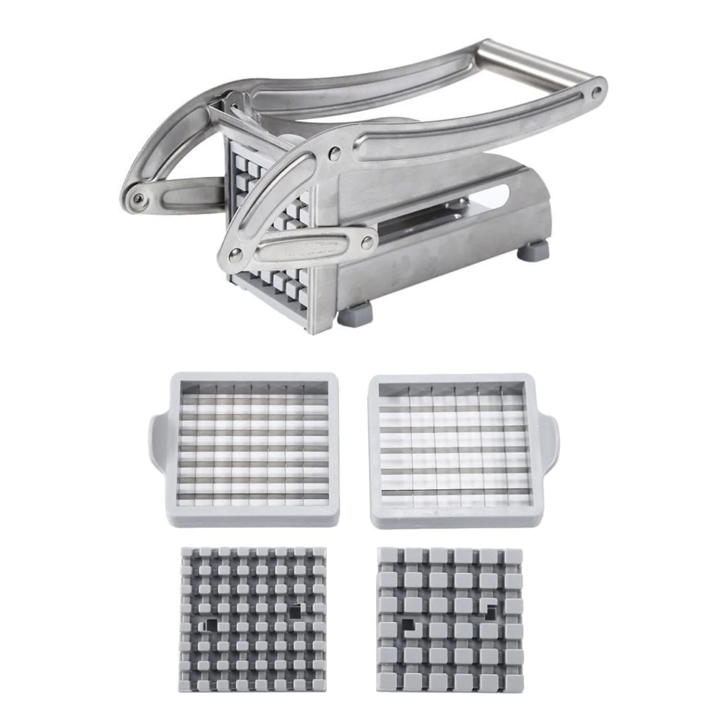 Fries Machine Fries Cutter Manual Potato Cutter Shredder French Fries Slicer Potato Chips Maker Meat Chopper Cutting Machine Kitchen Tools French Fries Slicer
