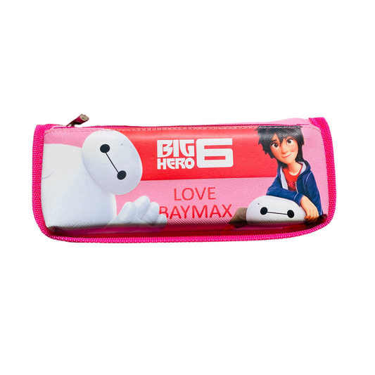 Big Hero 6 Baymax & Hiro "Love Baymax" Pink Pouch / Pencil Case