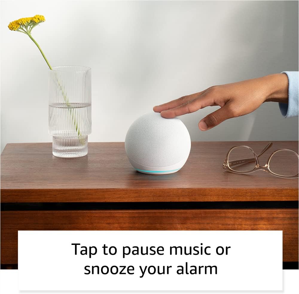 Amazon Echo Dot 5th Gen, Vibrant sounding Alexa speaker, Great for bedrooms, dining rooms and offices