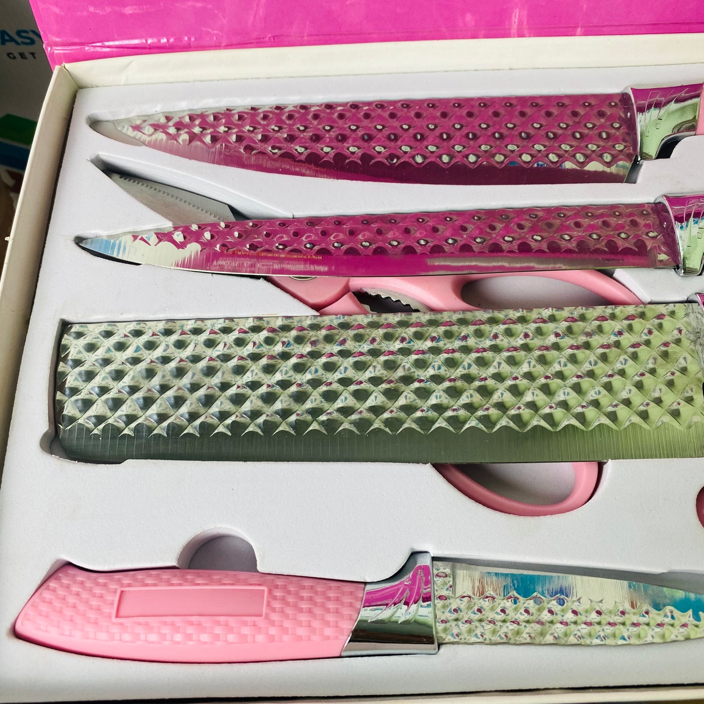 Evcrierh Corrugated Kitchen Knife Set 6 PCs