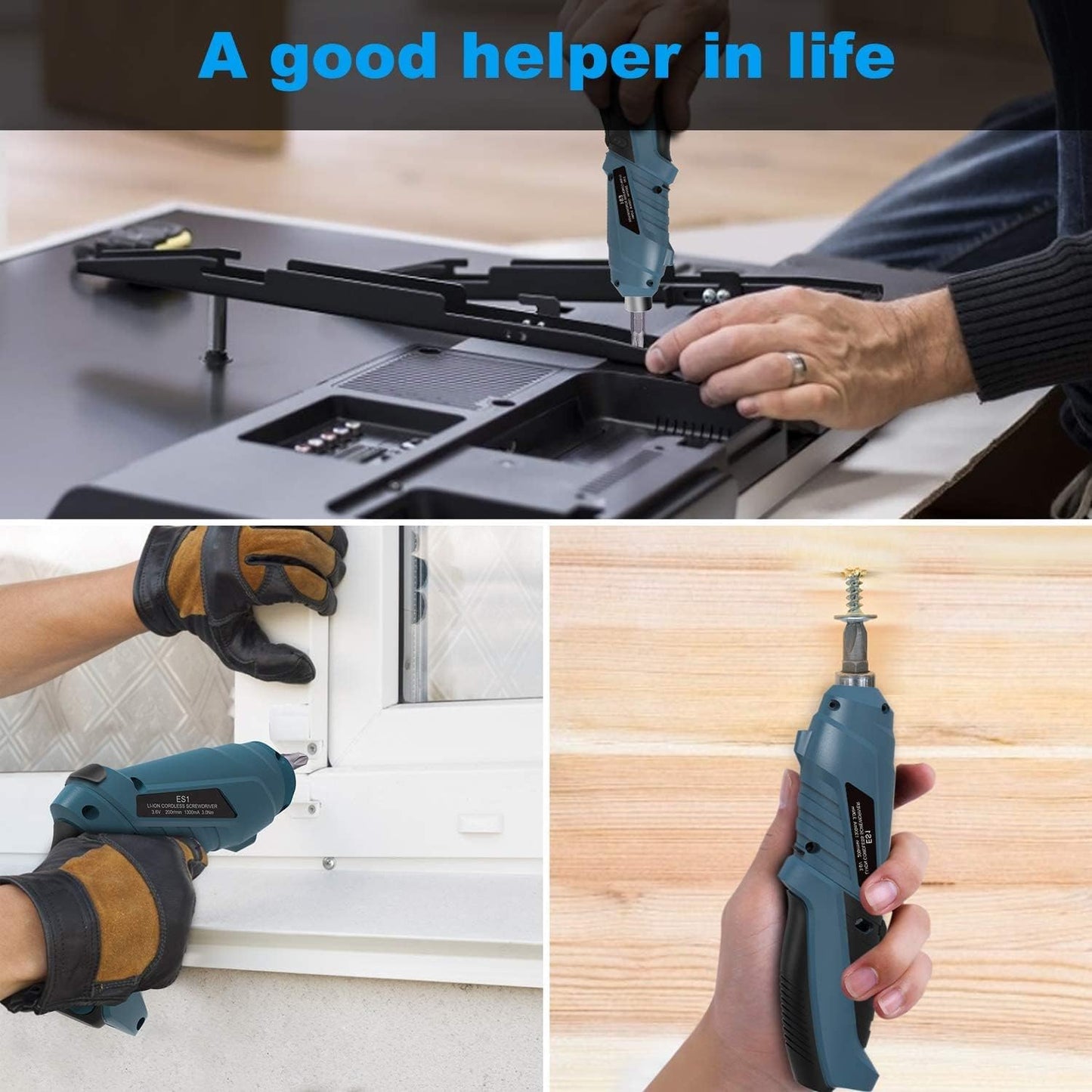 HANMATEK Rechargeable Cordless Screwdriver Kits with straight and pistol style Powerful Electric Screwdriver Small Screw Guns