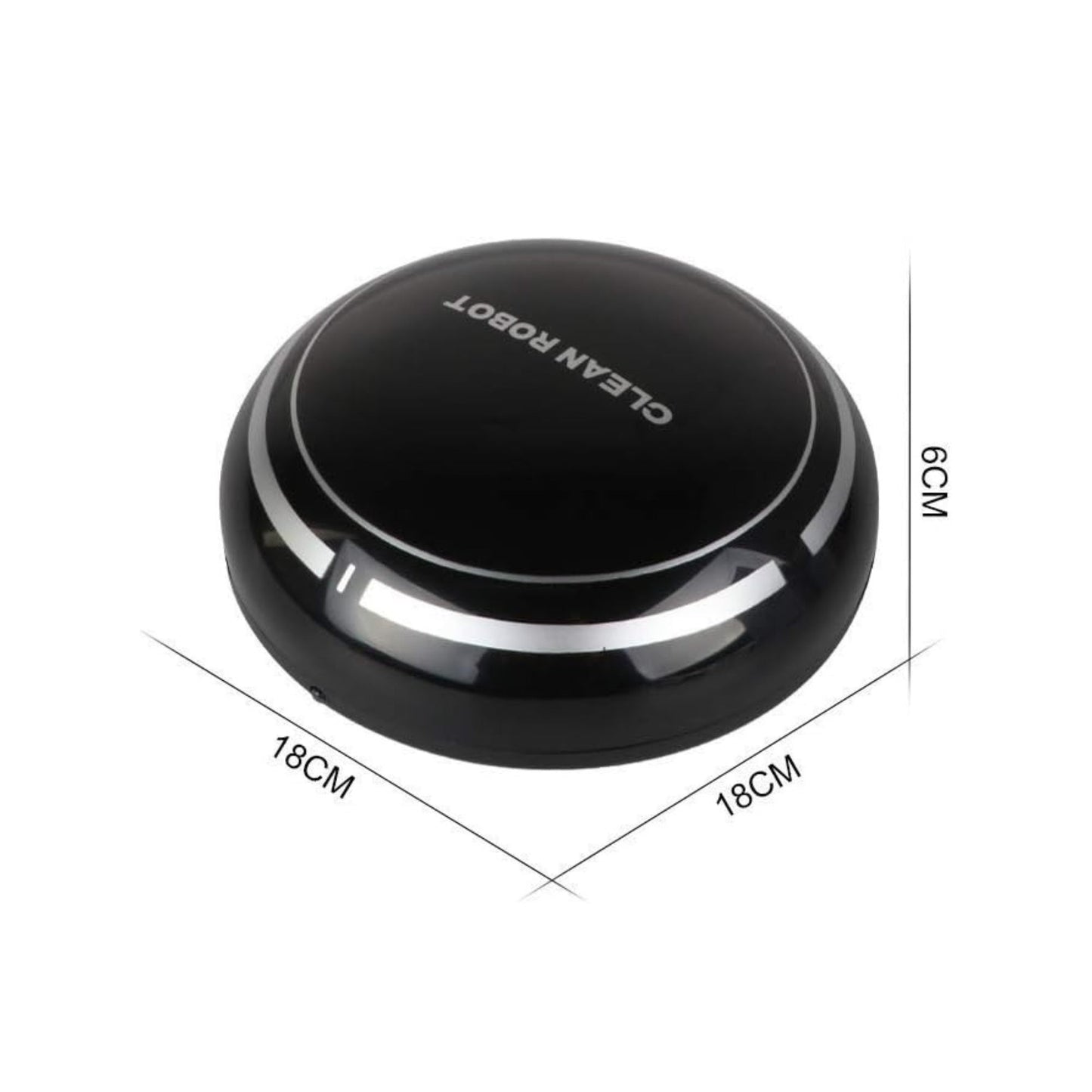 Robot Vacuum Cleaner, Smart Robot USB Vacuum Cleaner Auto Robotic Vacuumms, 3 in 1 Robotic Floors Sweep Mop Sweeper Super Quiet Mini Cleaning Robot for Pet Hair, Hard Floor (Black)