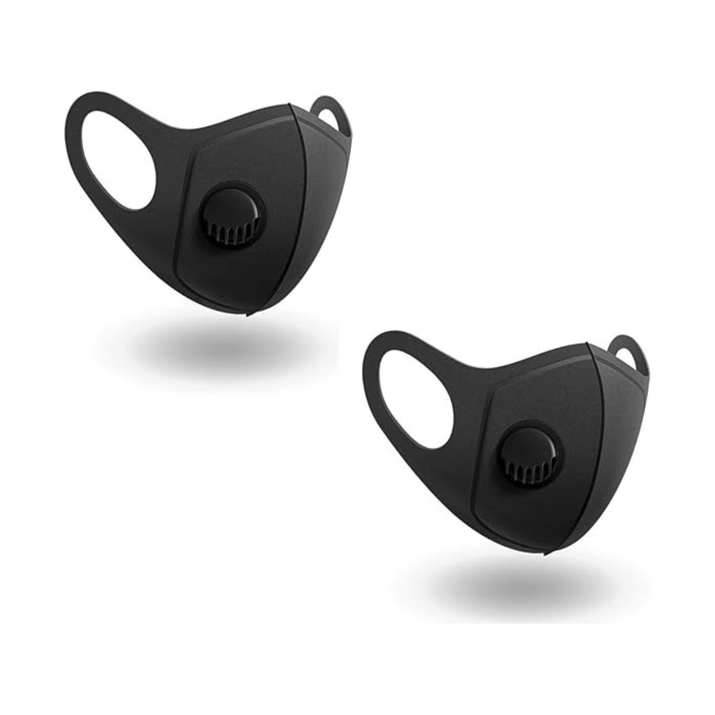 CBC Crown Unisex Adult 5 Pack Black Solid Color Reusable Cloth Face Mask