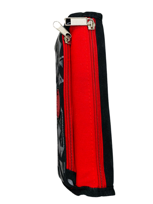 Zipper Case Red & Black Multi Pockets Pouch for Boys & Girls