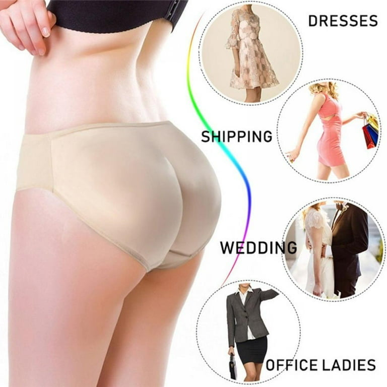 Butt Lifter Shapewear Padded Panties for Women | Seamless Underwear with Hip Enhancer Pads