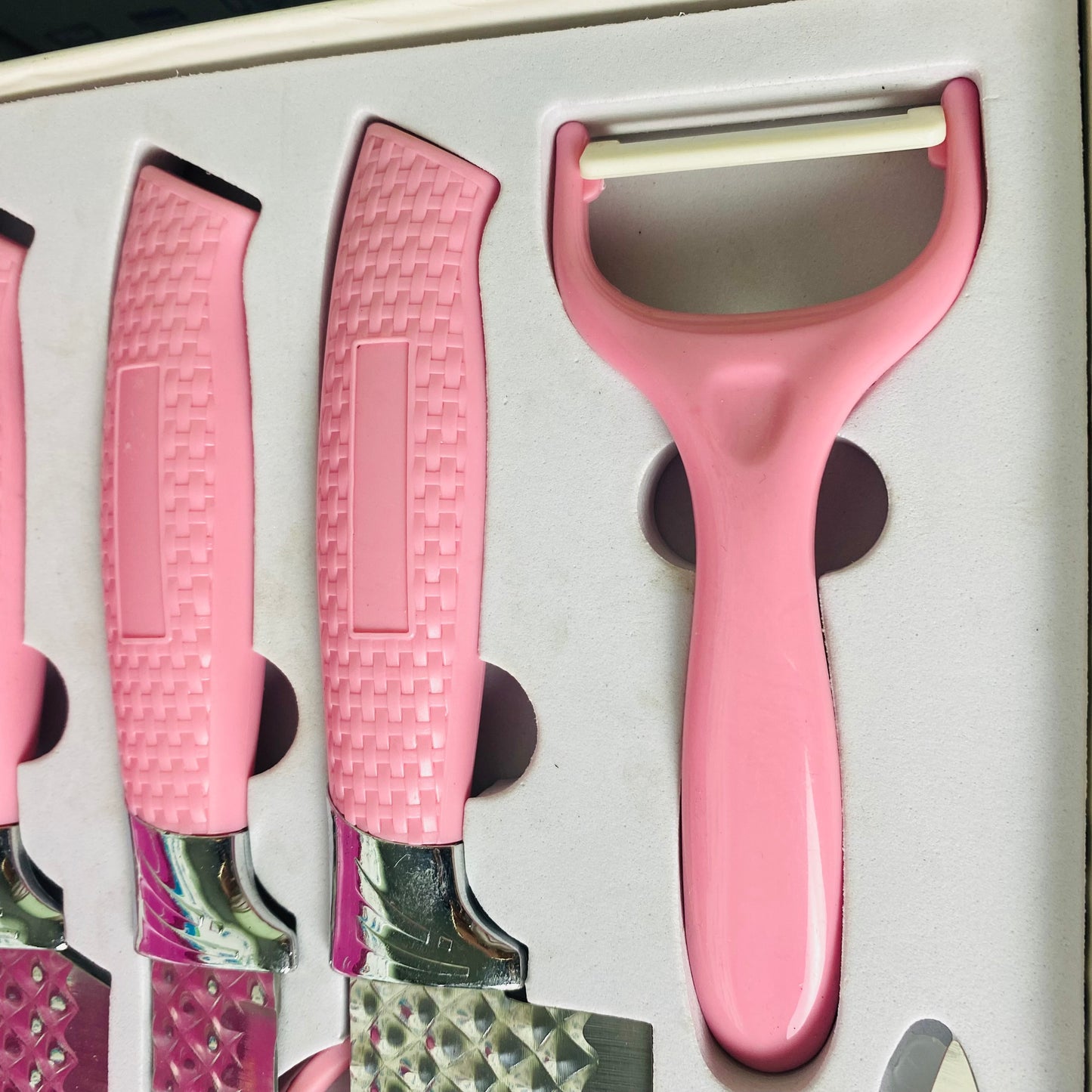 Evcrierh Corrugated Kitchen Knife Set 6 PCs