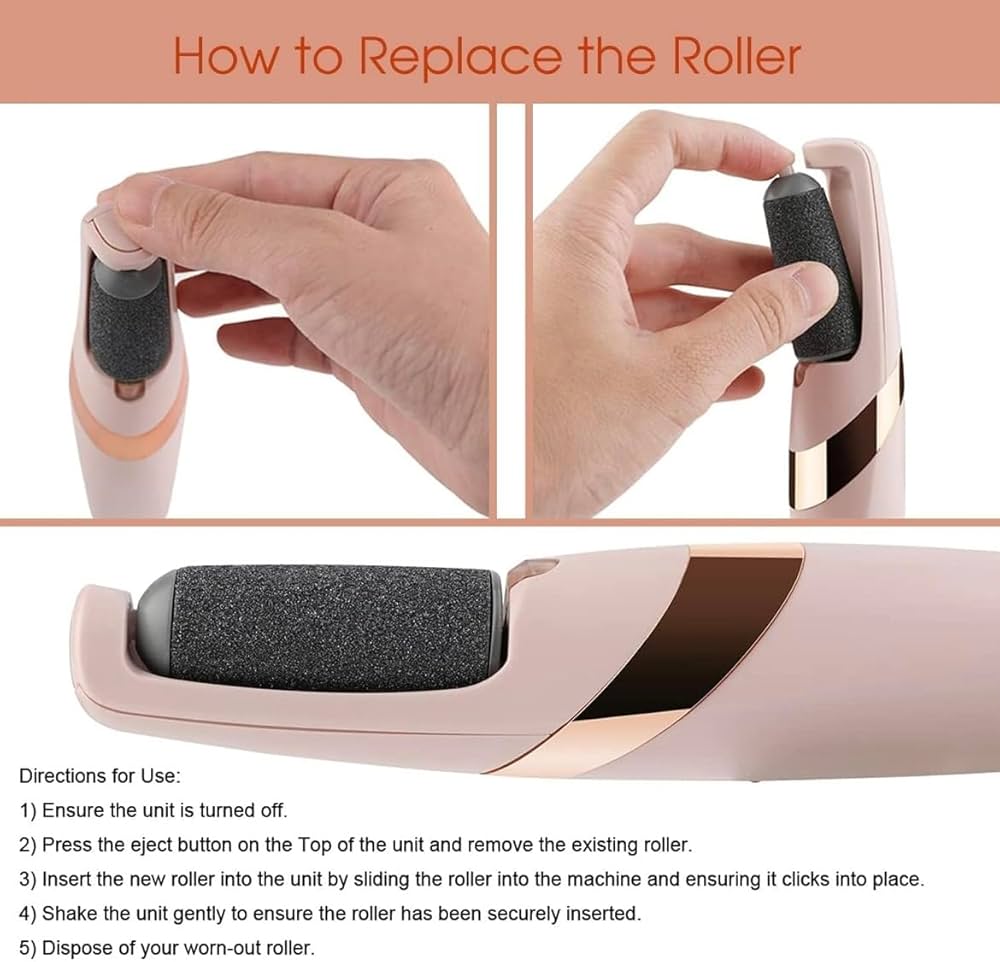 Pretty Girl Flawless Pedicure Electronic Tool - Gentle and Effective Foot Care for Removing Dead Skin, Calluses, and Achieving Salon-Smooth Feet