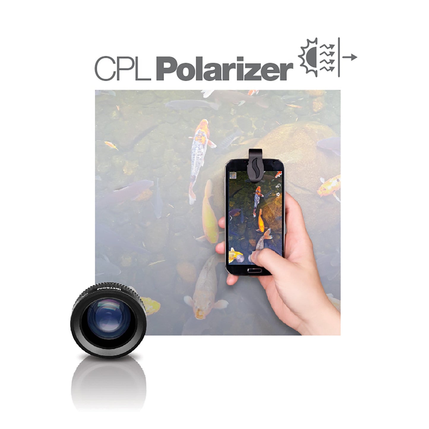 Lifetrons 3 In 1 Pro Travel Multi-function Mobile Phone Lens - (5x Magnifier, CPL Polarizer, Ultra-Wide Angle)
