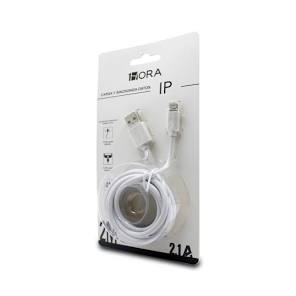 1HORA CAB179 1M 2M USB to Lightning Cable for iPhone & iPad | 2.1A Fast Charge