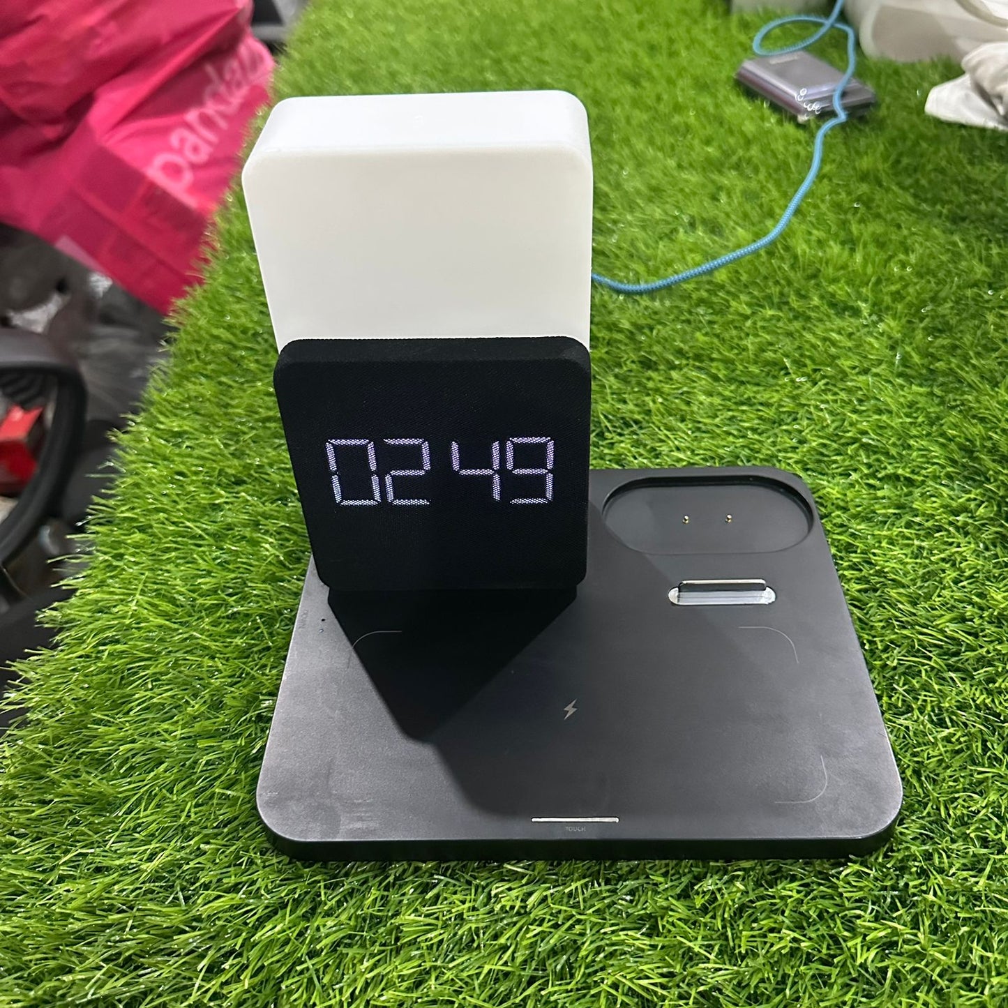 Like A New Wireless Charging Dock Alarm Clock with Wireless Charging, Night Light, Wireless Charger for iPhone 12/13/14 Pro
