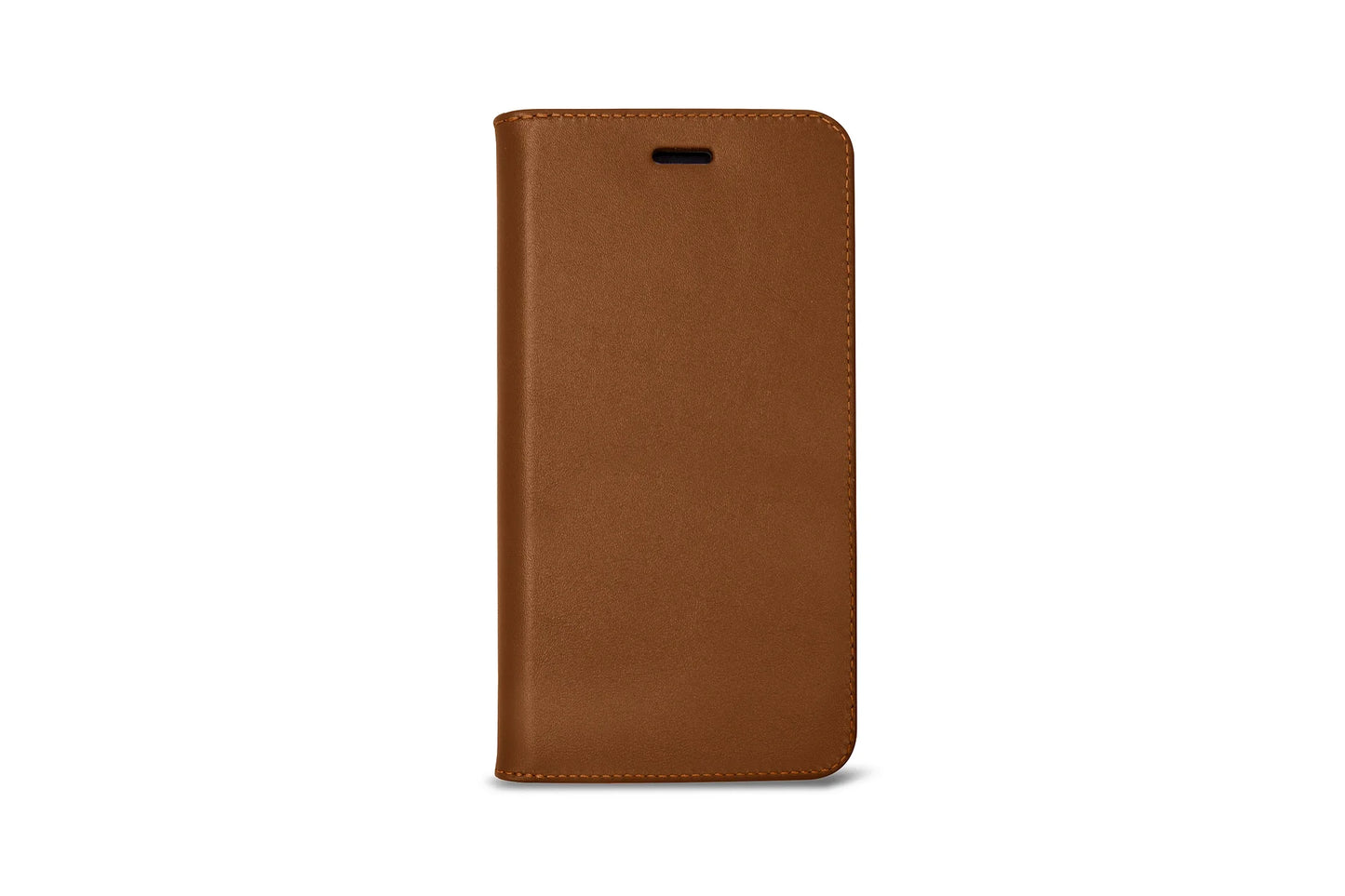 LUCRIN Wallet Case for iPhone 11 Pro Black / Brown - Smooth Leather