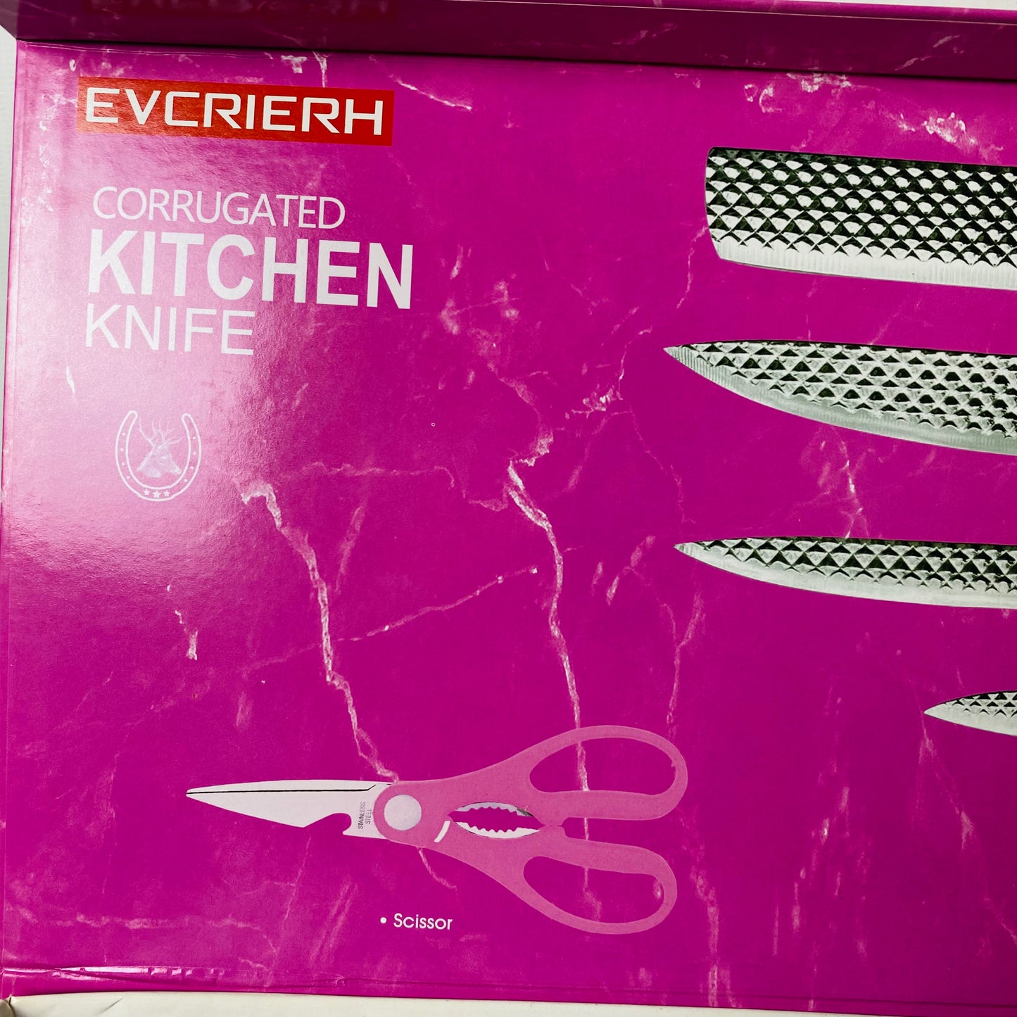 Evcrierh Corrugated Kitchen Knife Set 6 PCs