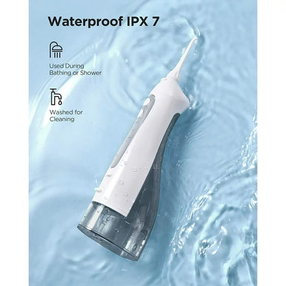 Fairywill Water Flosser Cordless Rechargeable  Dental Oral Irrigator with 3 Modes,8 Jet Tips 300ml Water Tank