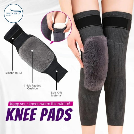 Winter Knee Warmers with Belt for Men & Women – Knee Protector for Pain Relief and Cold Weather – Winter Wool Knee Pads (Pair)