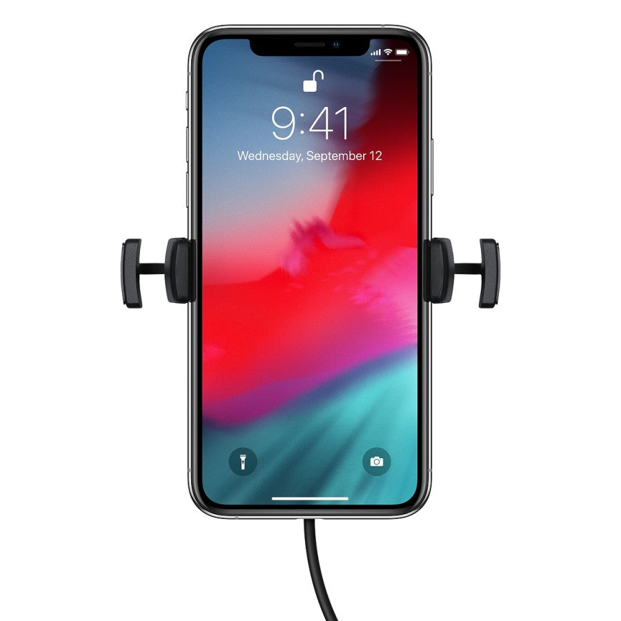 Mophie Car Charger Stream Qi Wireless Vent Mount Made for Apple, Samsung and Other Qi Enabled Smartphones - Black