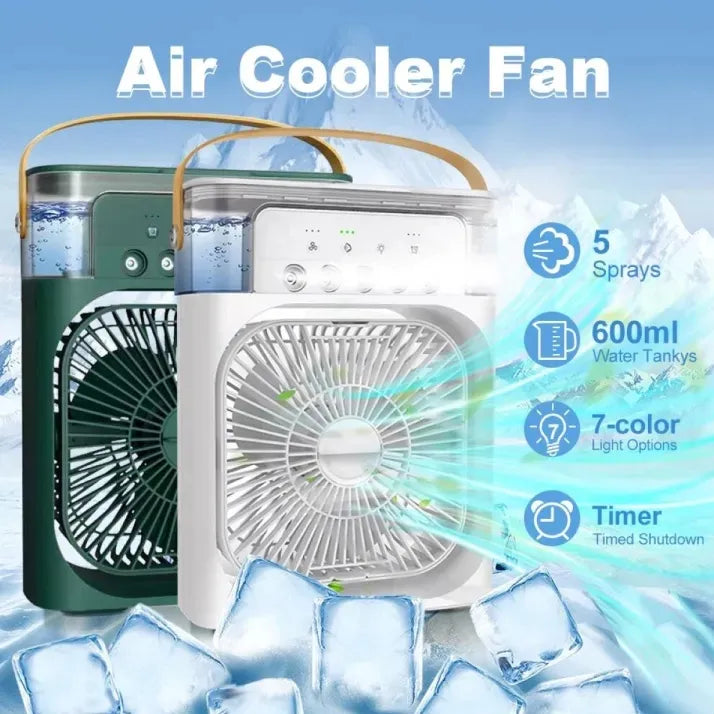 4 In 1 Fan Air Cooler with Humidifier & Night Light | Mist Fan