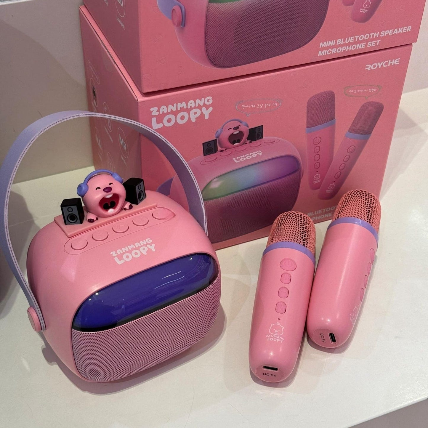 Zanmang Loopy Wireless Bluetooth Speaker Set with 2 Microphones