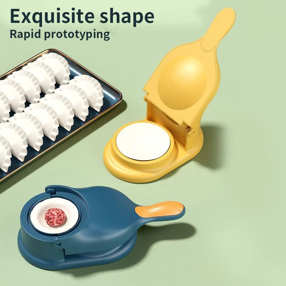 2 In 1 Dumpling Maker,Dumpling Press Skin Maker Machine,Manual Dumpling Maker Mould,Multifunctional Dumpling Wrapper Making Tools for Making Dumplings and Ravioli
