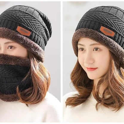Woolen Winter Cap for Men Women Woolen Cap for Women in Winter for Thermal Wear Stylish Soft Winter Caps for Boys & Girls for Warm Wear Head Winter Cap Men Woolen Cap Bennies (Random)
