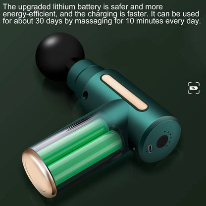 Handheld Muscle Massage Gun Deep Tissue Percussion Muscle Massager Gun Cordless Electric Massagers Neck Back with Massage Head for Workout Relaxation Sore Muscle and Stiffness