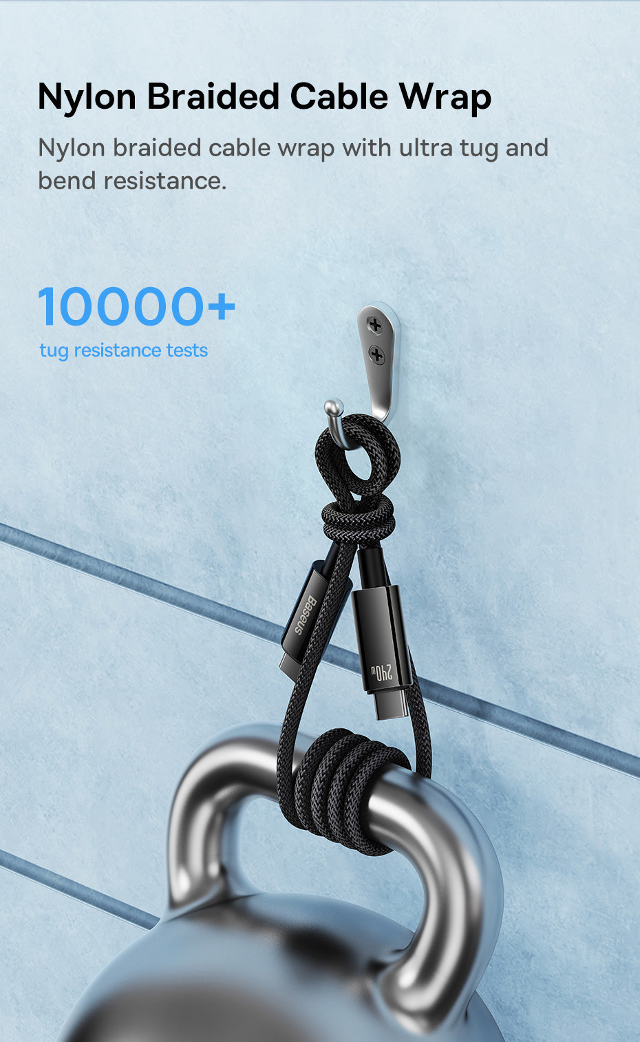 Baseus Tungsten Gold Fast Charging Data Cable Type C to Type C 240W