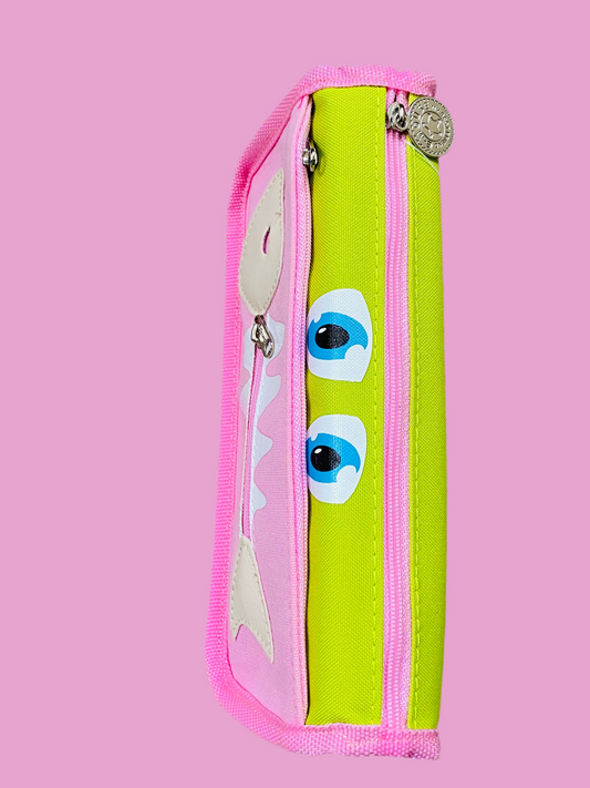 Cute Fishbone Pencil Case for Kids – Cartoon Zipper Pouch | School Stationery Organizer (Washable)