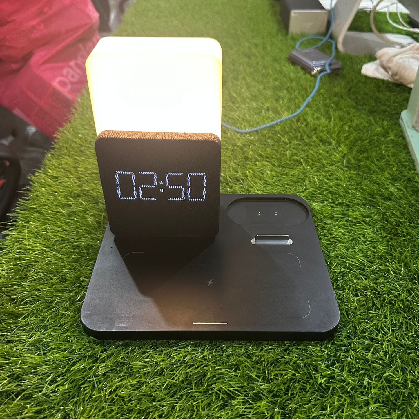 Like A New Wireless Charging Dock Alarm Clock with Wireless Charging, Night Light, Wireless Charger for iPhone 12/13/14 Pro