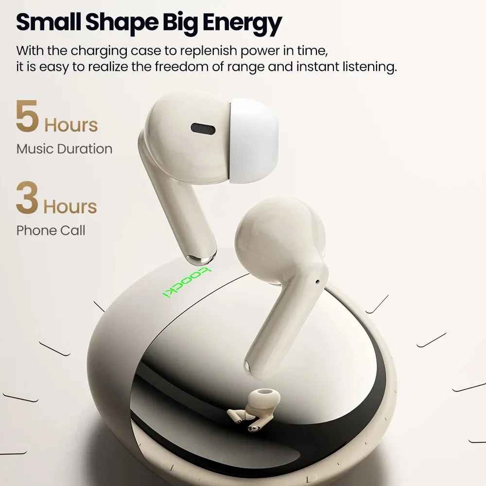 Toocki Y913 Wireless Earphones TWS Bluetooth 5.3 Headphone Sports Headset HIFI Music Earbuds With Microphone