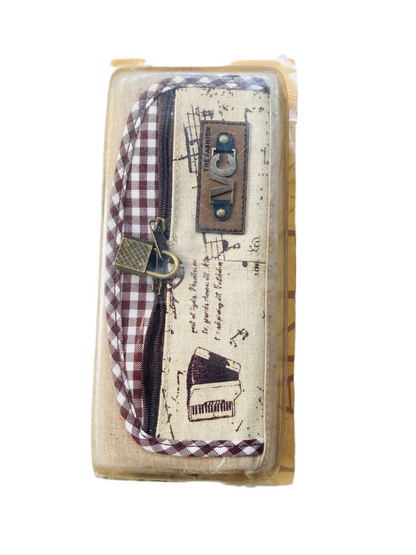 Trendy Lock Style with Key Kids Geometry Retro Zip Pouch for Boys & Girls