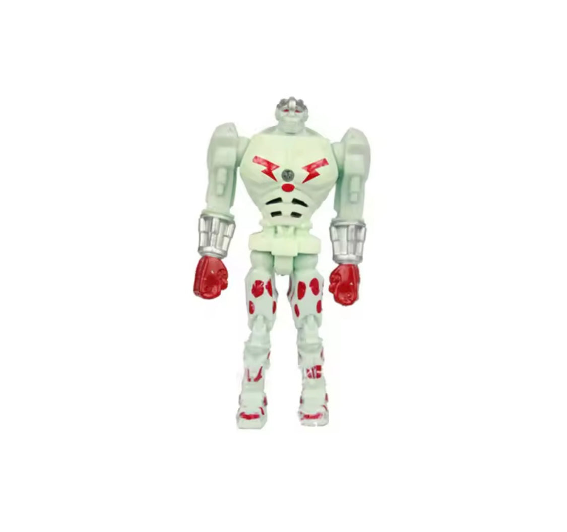 8pcs/set New Real Steel Zeus Atom Midas Adam Raider Robot Handmade Model Collecible Hobby Toys Kids Xmas Gift Doll Decor