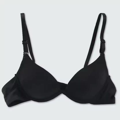 Black Color Small Bust Sexy Deep V Cup Bra For Women Push Up Lingerie Seamless Bralette Deep U Plunge Intimates Brassiere