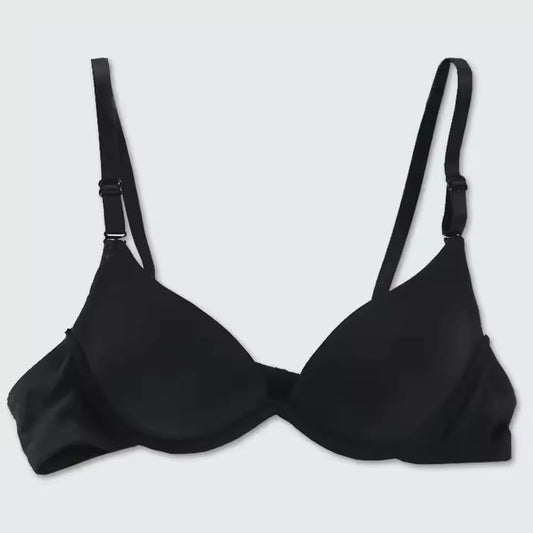 Black Color Small Bust Sexy Deep V Cup Bra For Women Push Up Lingerie Seamless Bralette Deep U Plunge Intimates Brassiere