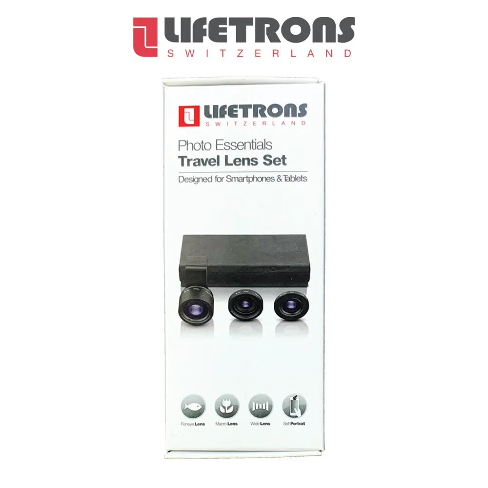 Lifetrons Photo Essentials 3 In 1 Travel Lens Set (FG-6030N3IN1-BK)