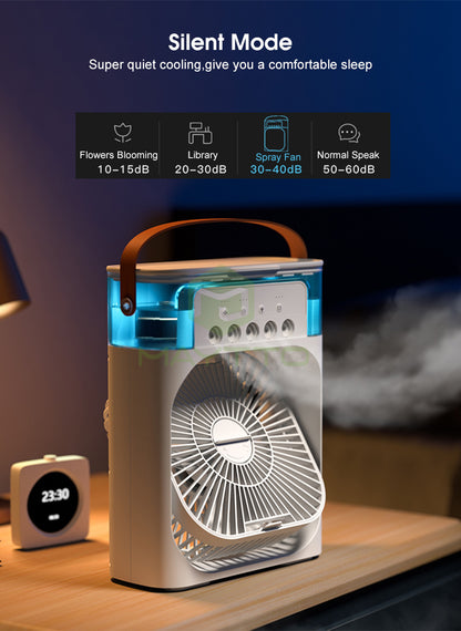 4 In 1 Fan Air Cooler with Humidifier & Night Light | Mist Fan