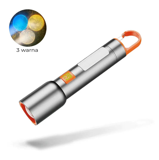 New High-Power Flashlight - 7 Mode Portable Torch , 300LM Super Bright, and Durable, a Great Outdoor Helper for the Whole Family