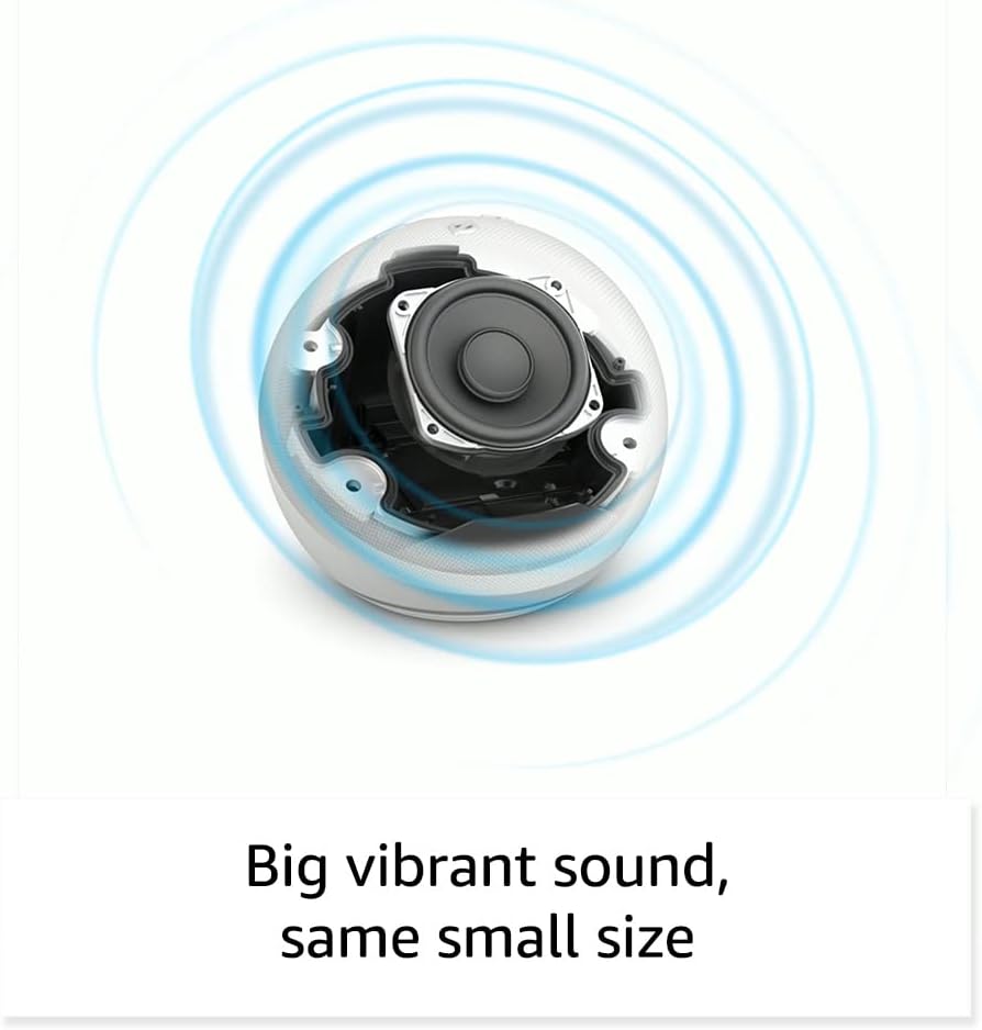 Amazon Echo Dot 5th Gen, Vibrant sounding Alexa speaker, Great for bedrooms, dining rooms and offices