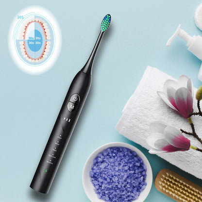 BAOVERI Electric Toothbrush with 8 Brush Heads for Adults&Kids, Ultrasonic Electric Toothbrushes, 5 Modes & 3 Intensity Levels