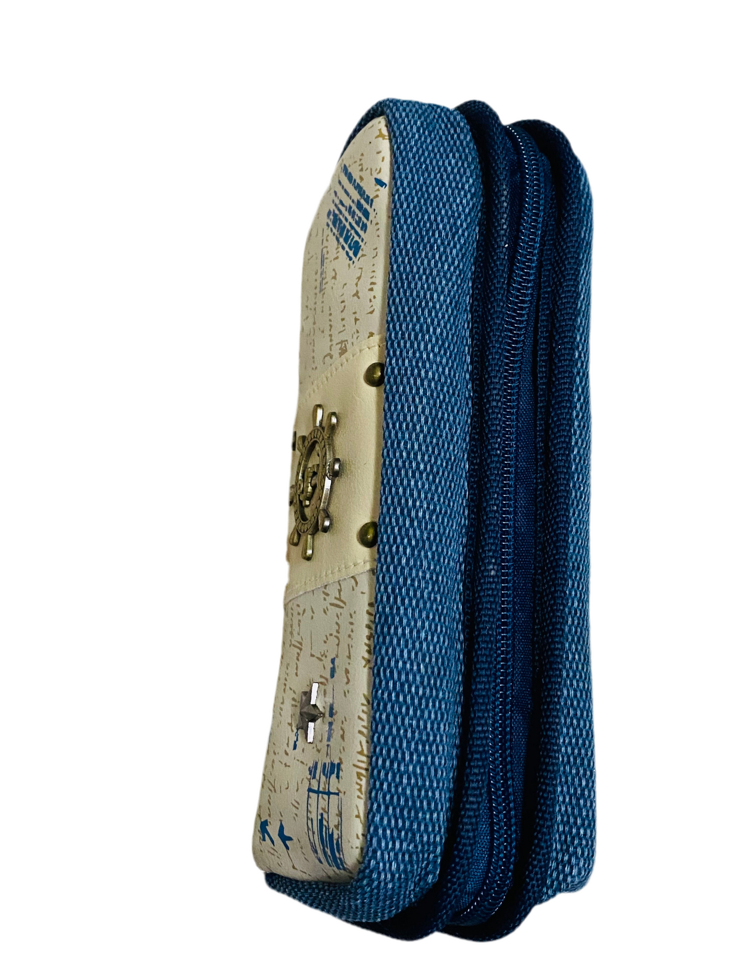 Pirates Ship Pouch – Blue Zipper Case for Kids