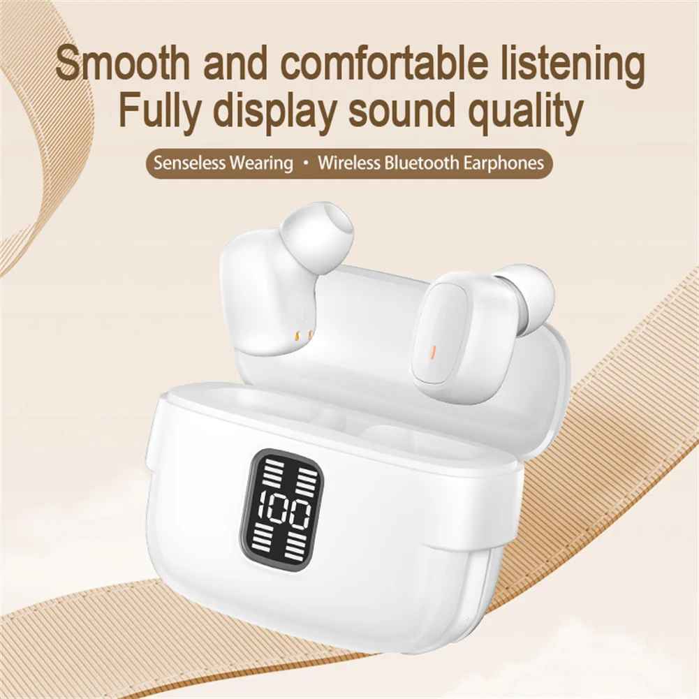 J32 Wireless Headset 4 Wireless Earphone With Charging Case Stereo Hidden V5.3 Waterproof Headphones