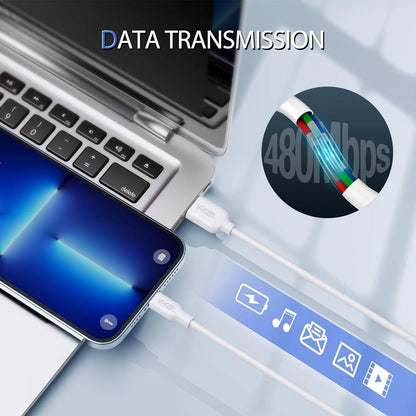 1HORA 2.1A 1m USB-A to Lightning Fast Charging and Data Sync TPE Cable