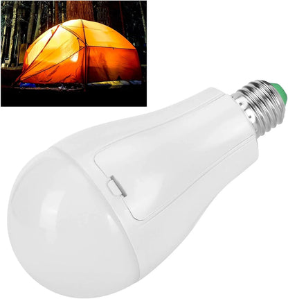 Emergency Rechargeable Light Bulb 20W Soft White Light Bulbs for Home Camping Tent Bulb With 2 Battery