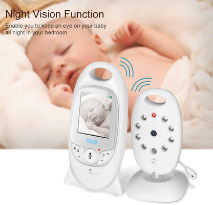GHB Baby Monitor Video Baby Monitor  with Camera Wireless Baby Monitor 2.0" LCD Display Baby Lullaby Night Vision Temperature Monitoring 2 Way Talk