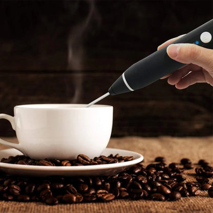 Rechargeable Coffee Beater Foam Maker with Double Whisk, Upgraded 3 Speeds Frother Handheld for Milk Coffee, Latte, Matcha