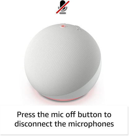 Amazon Echo Dot 5th Gen, Vibrant sounding Alexa speaker, Great for bedrooms, dining rooms and offices