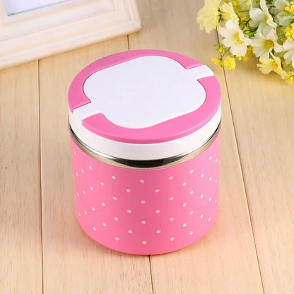 1000ml Lunch Box Food Container,1-3 Layer Stainless Steel Insulation Thermo Thermal Lunch Box Food Container Hot, Picnic Food Container