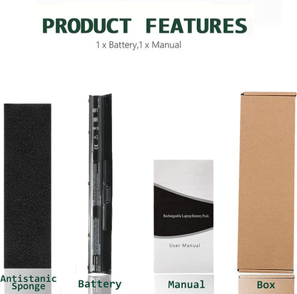 New K104 KI04 HSTNN-LB6S HSTNN-LB6R 800049-001 800010-421 TPN-Q158 Laptop Battery Replacement for HP Pavilion 14-ab 14T-ab 15-ab 15-an 17-g 14-ab006TU 15-ab000 15-ab038TX Series Notebook Battery 33Wh