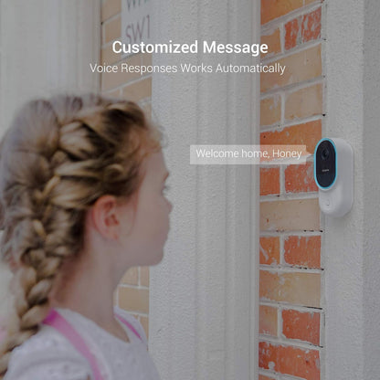 blurams Wireless 1080p Video Doorbell Camera with Chime, PIR Motion Detection, 2-Way Audio, Smart AI Facial Detection, Hardwired or Battery-Powered 30-Day Loop